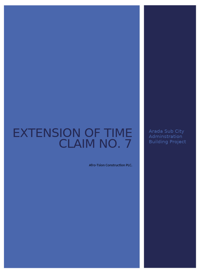 Extension of Time Claim Analysis | PDF | Computers | Technology ...