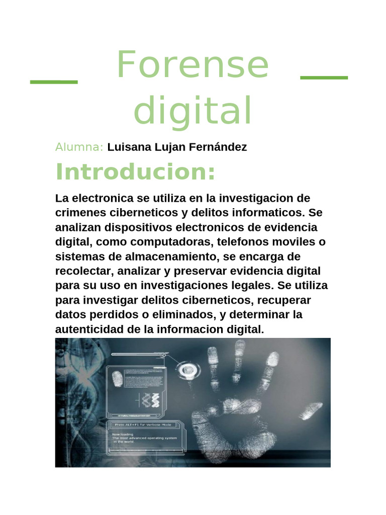 Investigación Forense Digital | PDF | Forense digital | Informática forense