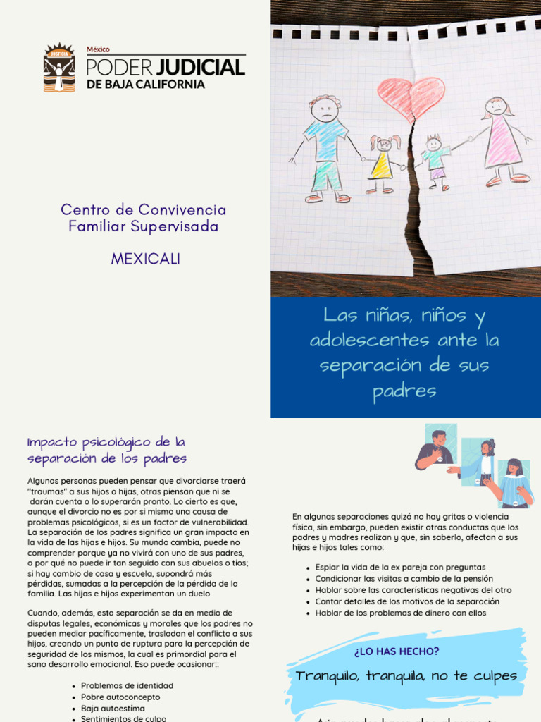 Impacto del Divorcio en Niños y Adolescentes | PDF | Trauma psicólogico ...