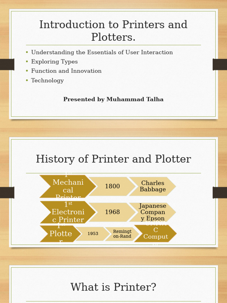 Introduction To Printers and Plotters FF | PDF | Printer (Computing ...
