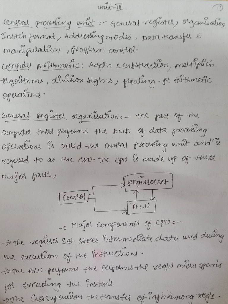 CO UNIT 3 PART-1 | PDF