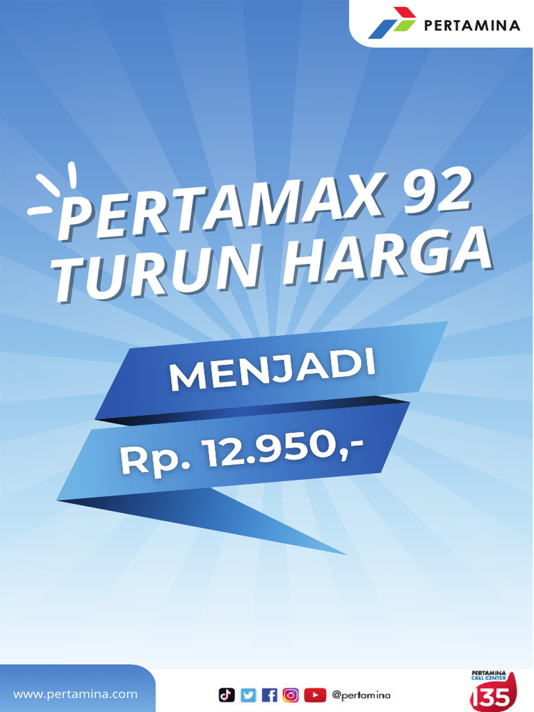 PERTAMAX 92 TURUN HAR…