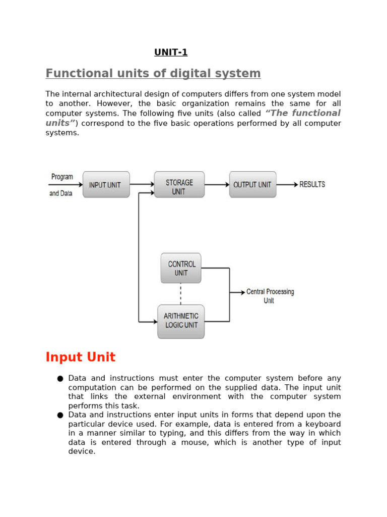 CPU Functional Units Overview | PDF | Central Processing Unit ...