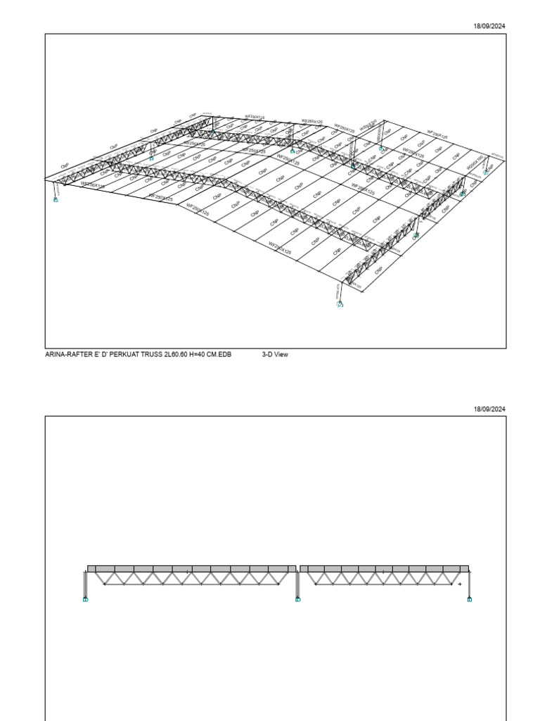 Arina-Rafter Truss Design 2L60 H=40CM | PDF