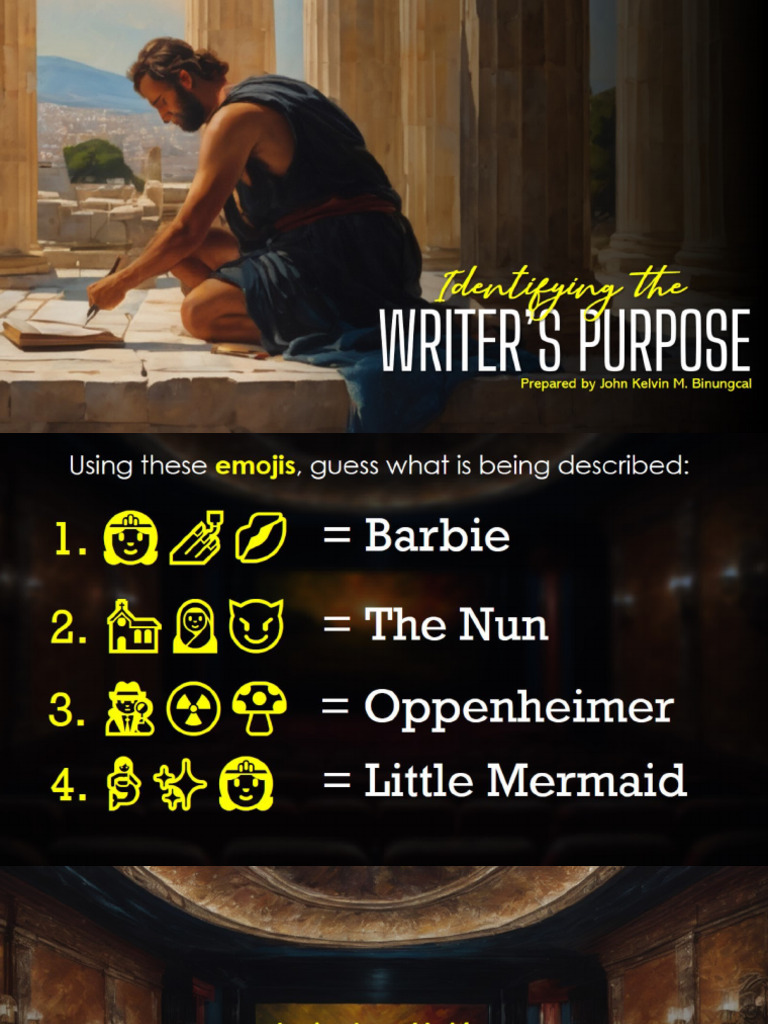 Lesson 4 Identifying Authors Purpose | PDF