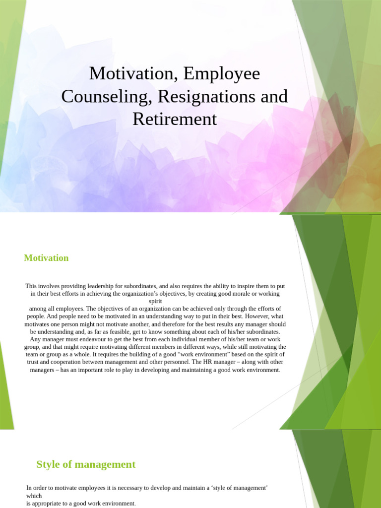 Motivation, Employee 3333 | PDF | Business | Organizational Behavior