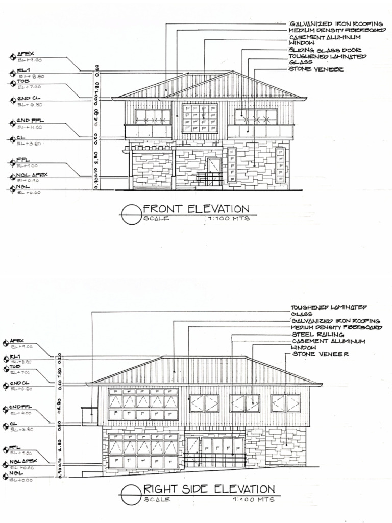 3B David Elevation 01 | PDF