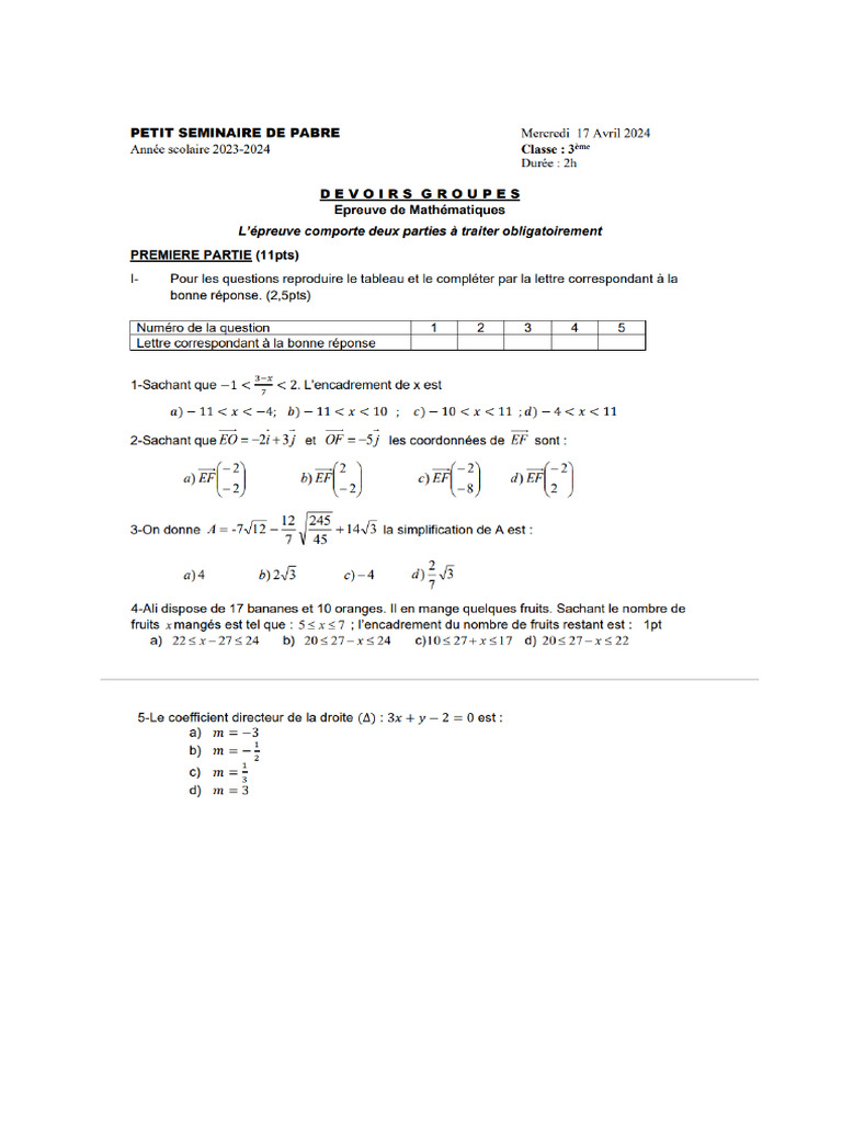maths 3è_014748 | PDF