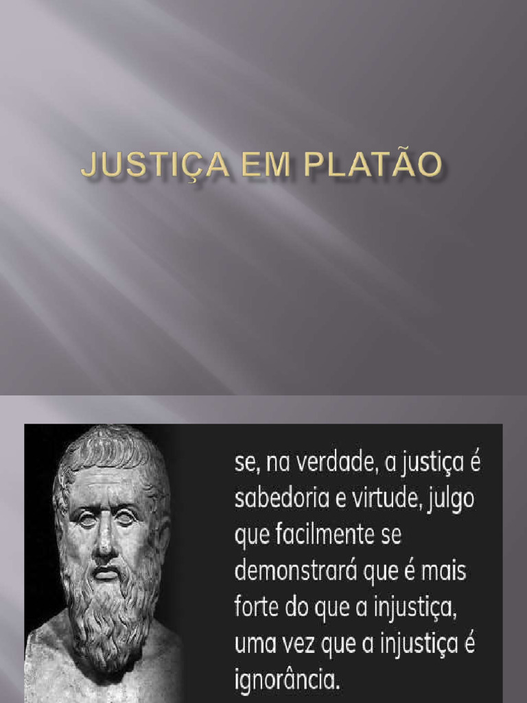 Justiça e Equidade na Filosofia de Platão | PDF