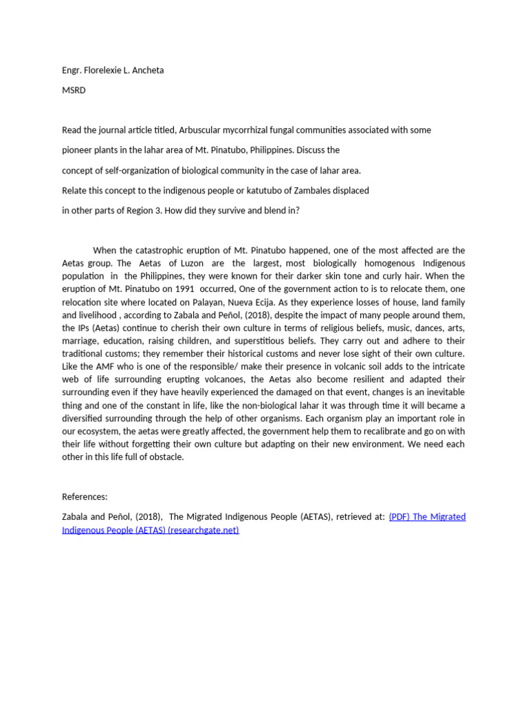 3.5 Learning Task 3.3 Self-Organization of Biological and Social ...