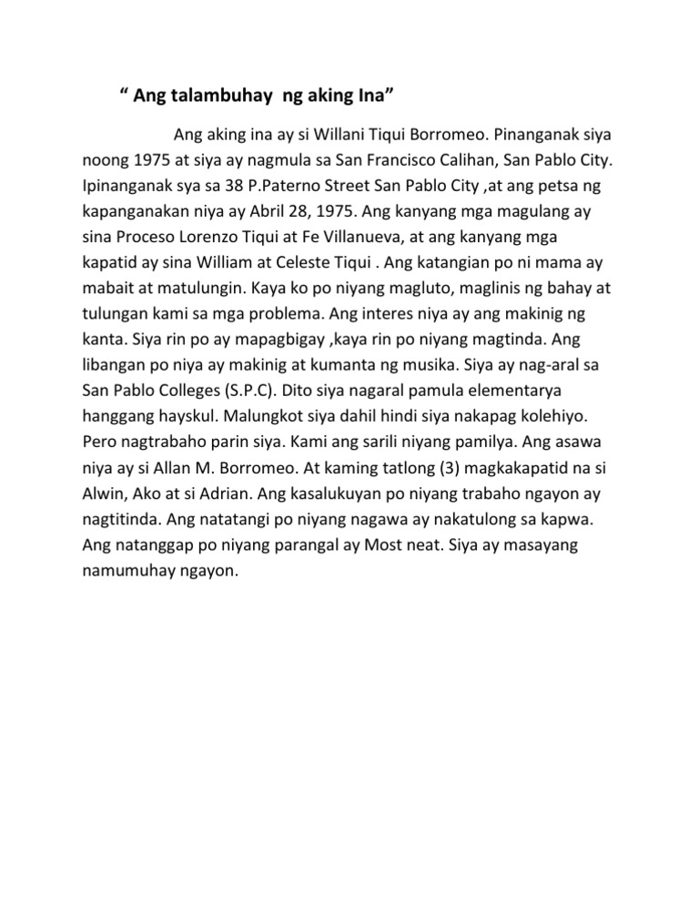 Mga dapat tandaan sa pagsulat ng talambuhay picture