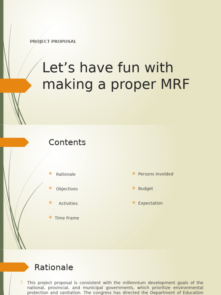 Let's Have Fun With Making A Proper MRF | PDF | Recycling | Waste