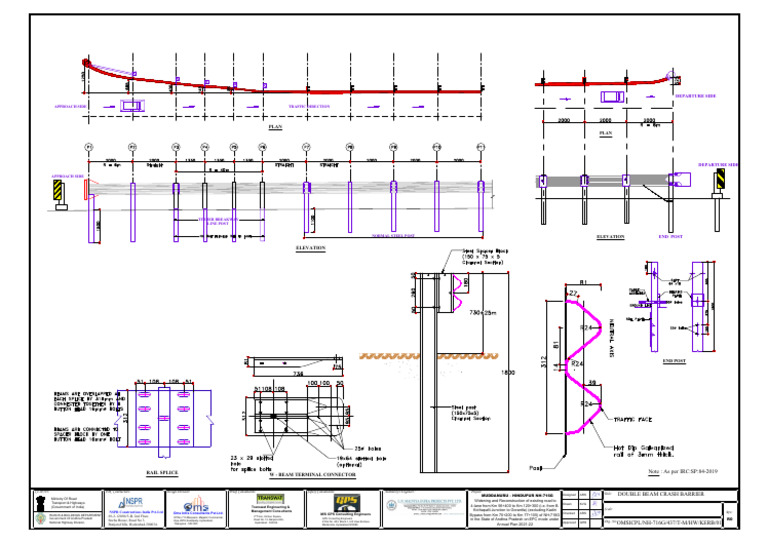 Metal Crash Barrier-05 | PDF | Road | Road Infrastructure