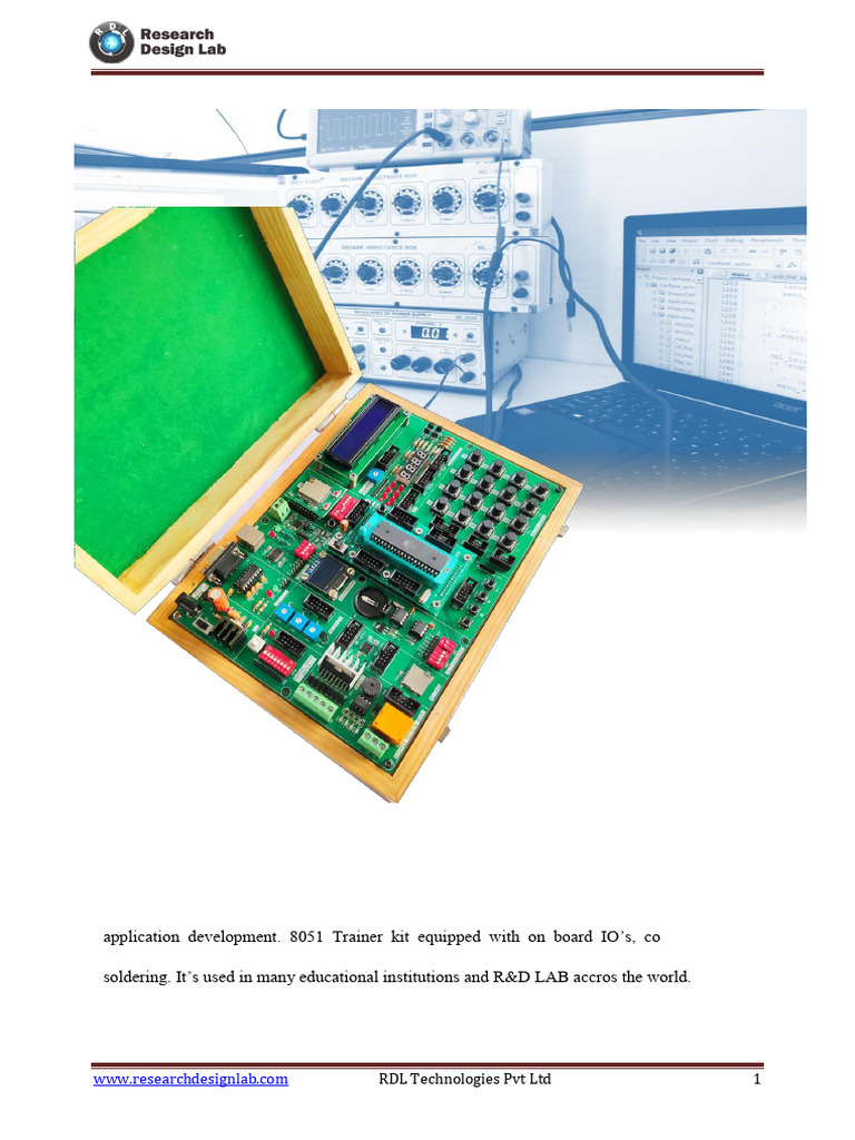 8051 Microcontroller Trainer Kit Guide | PDF | Microcontroller | Computing