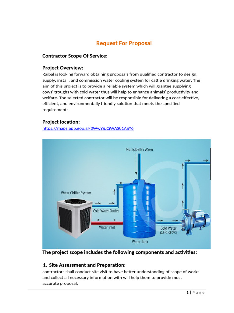 RFP Chillers | PDF | Water | Pump