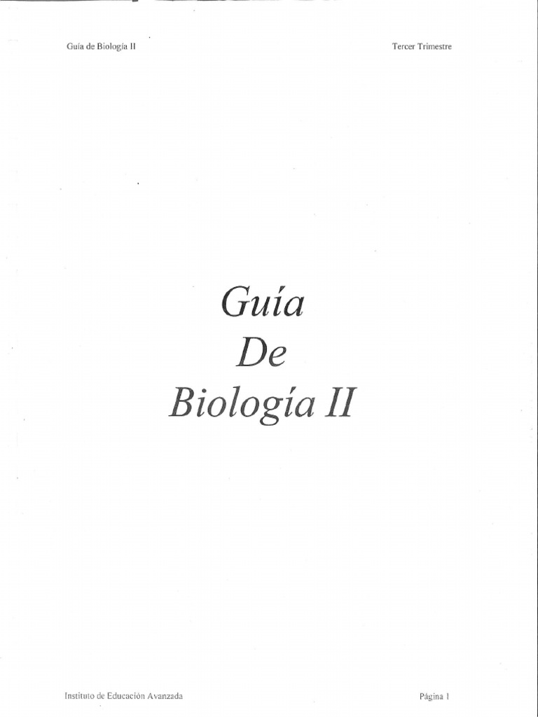 Biología II | PDF