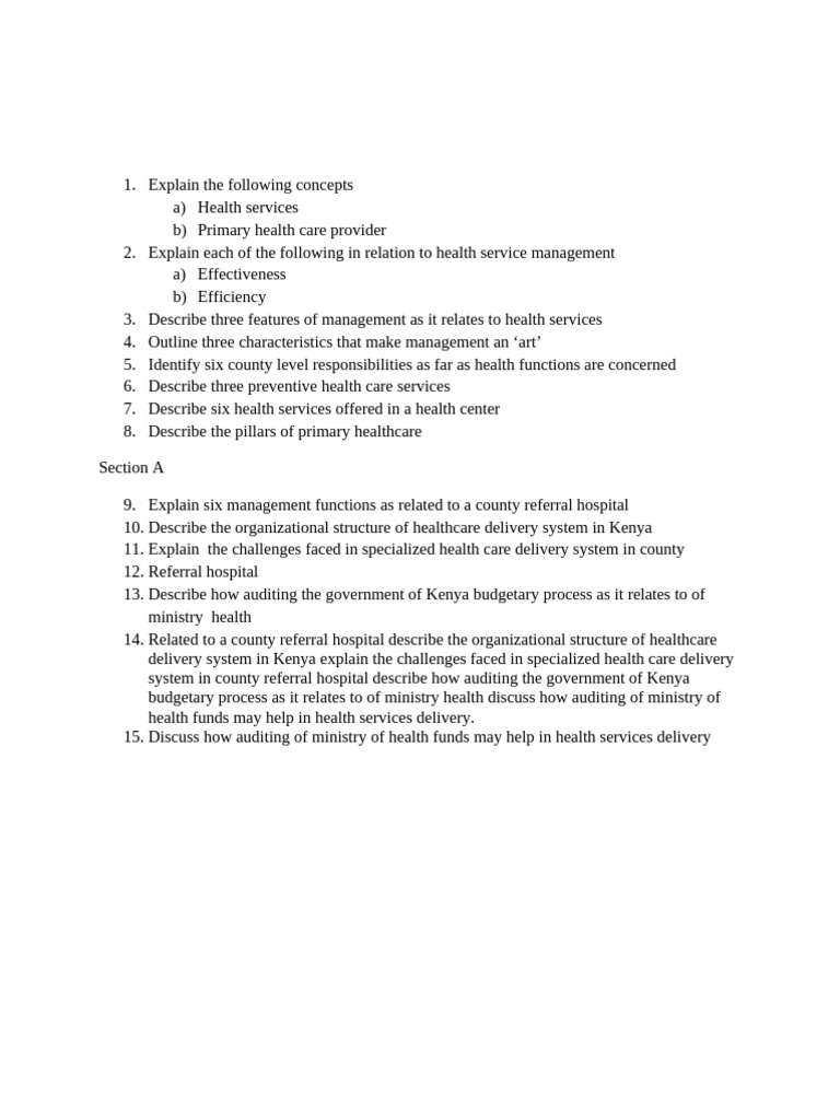 Health Services Management and Delivery Insights | PDF | Social Science
