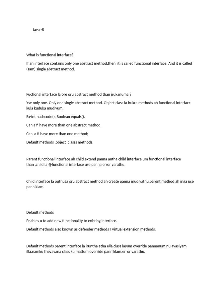 Java 8 notes pdf