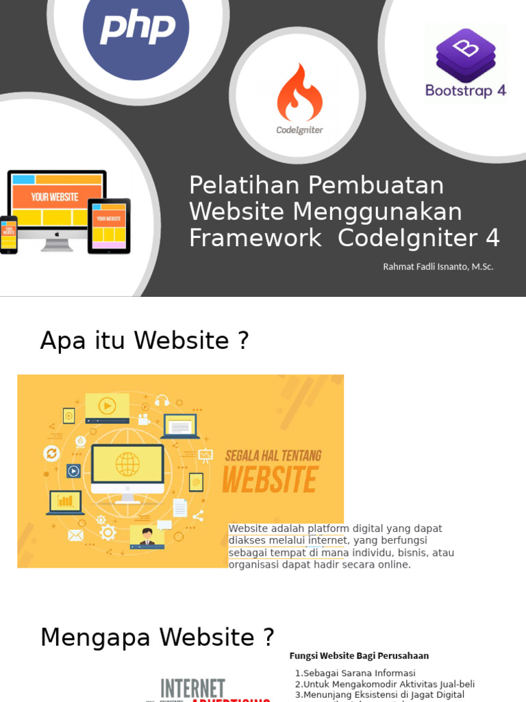 Pelatihan Website dengan CodeIgniter 4 | PDF