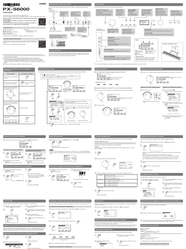 PXS6000 Quickstartguide IT | PDF