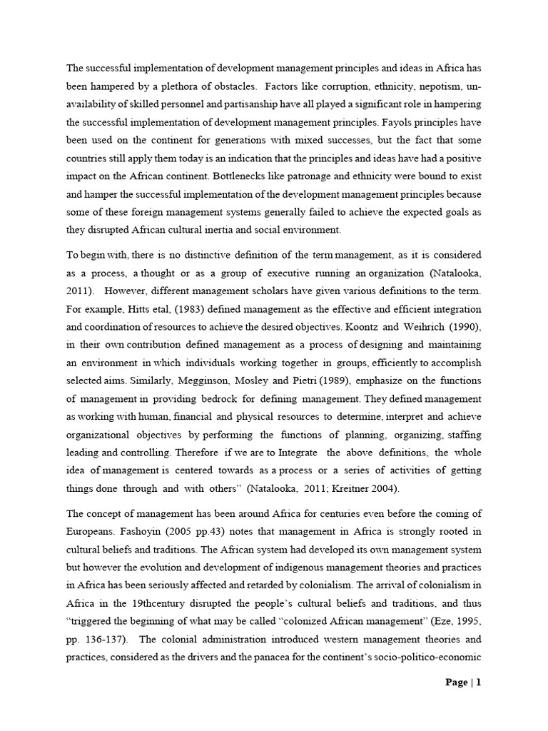 Development Management Assignment PDF | PDF | Cost Of Living | Employment