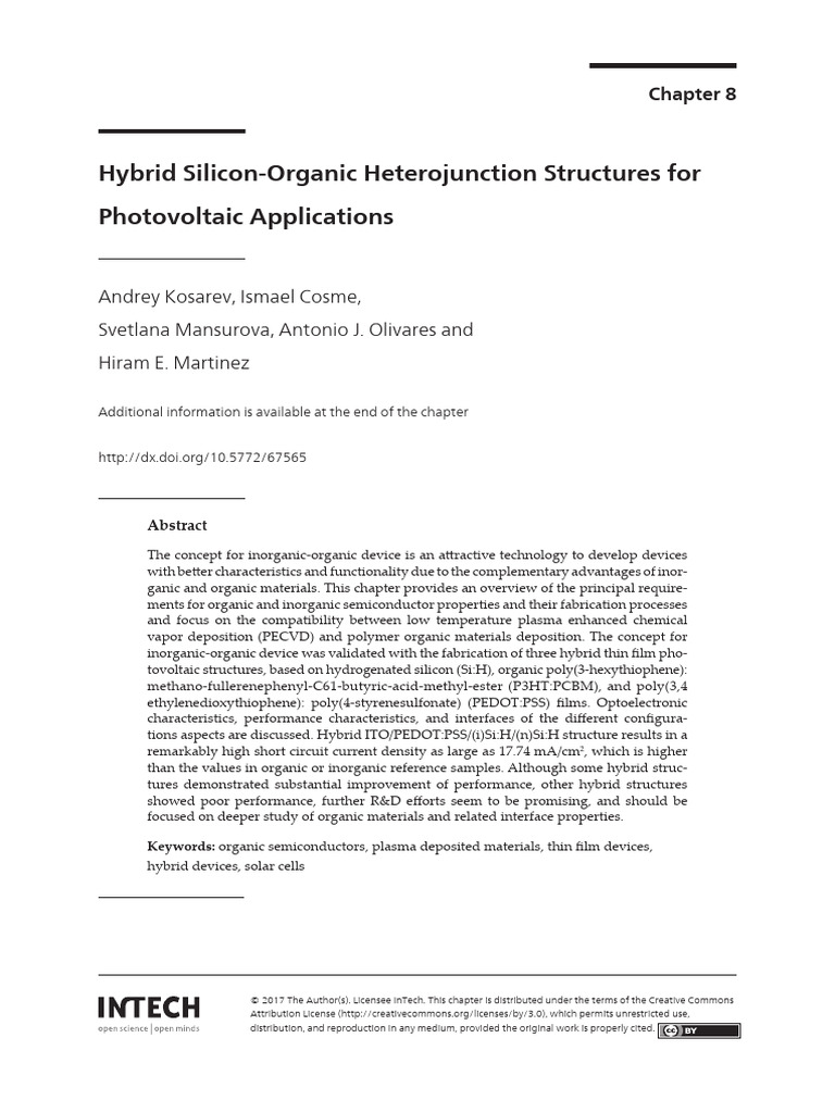 (hybrid solar cell) | PDF | Solar Cell | Materials Science