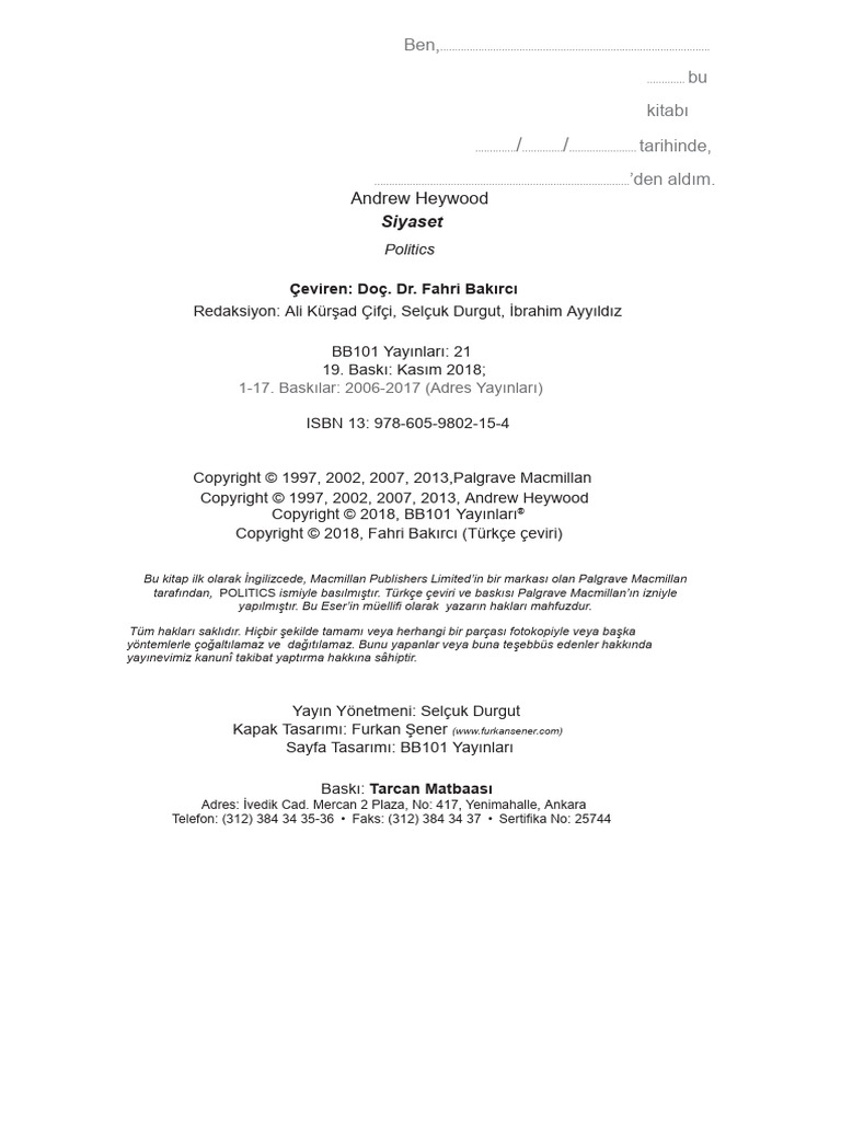 Siyasət Andrew Heywood-2 | PDF