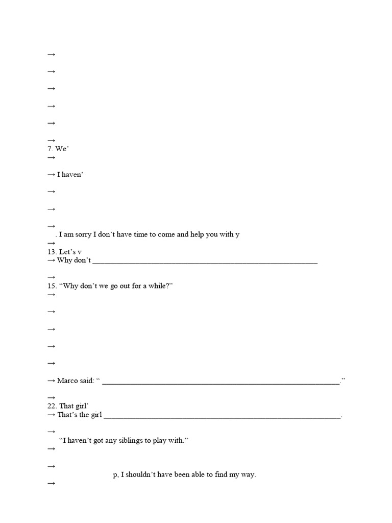 Sentence Transformation | PDF