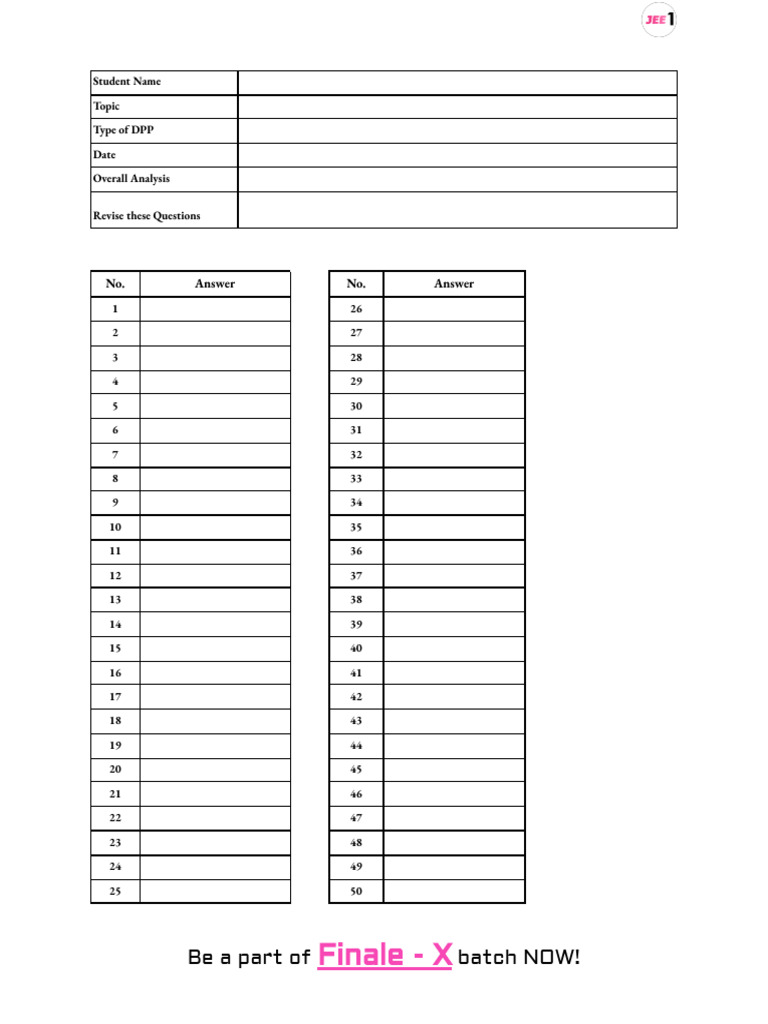 Student DPP Analysis and Questions | PDF