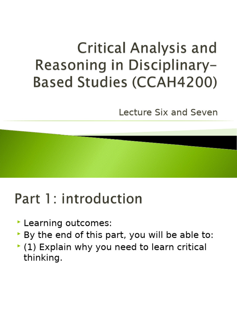 Understanding Critical Thinking Skills | PDF | Argument | Deductive ...