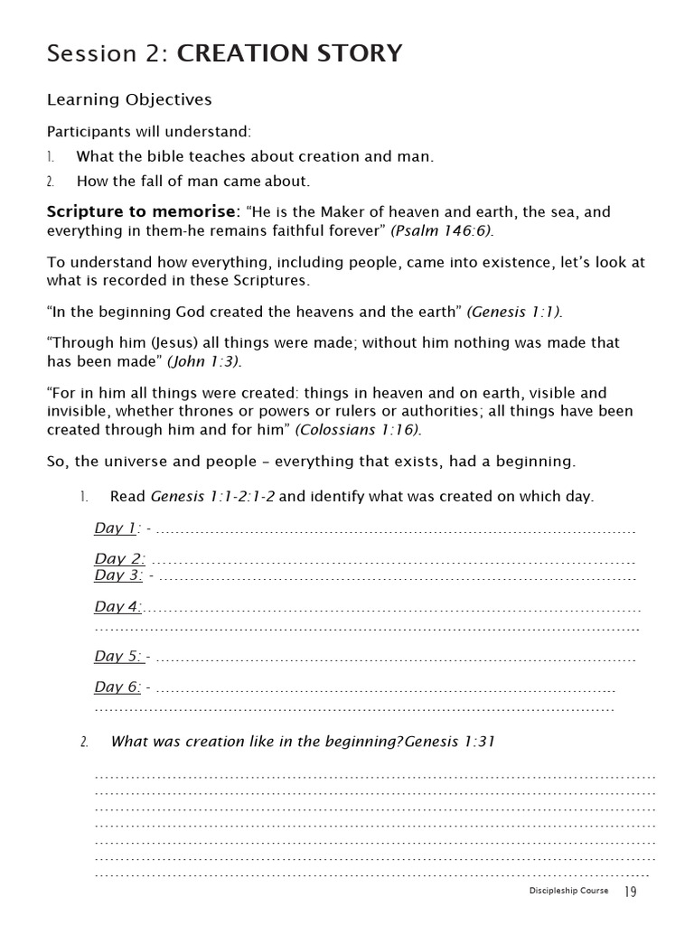Understanding Creation and Humanity | PDF | Genesis Creation Narrative ...