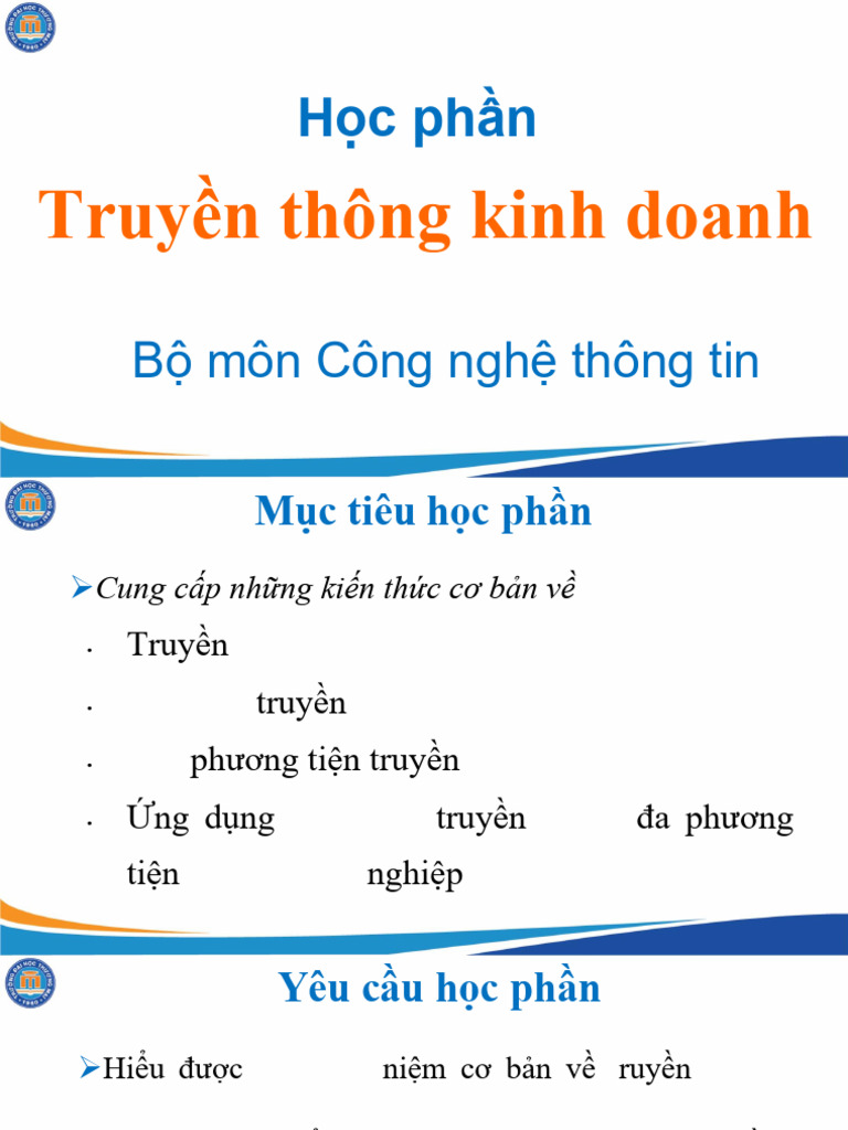 Bài giảng TTKD | PDF