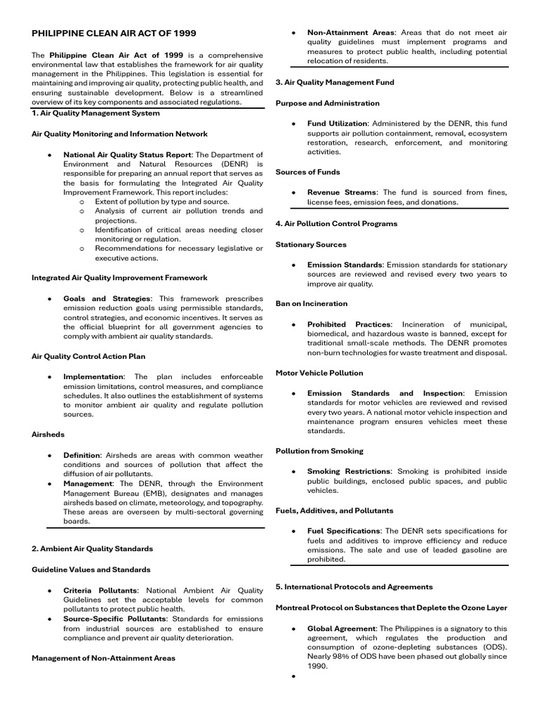 Air Pollution Management, Protocols and Regulations | PDF | Kyoto ...