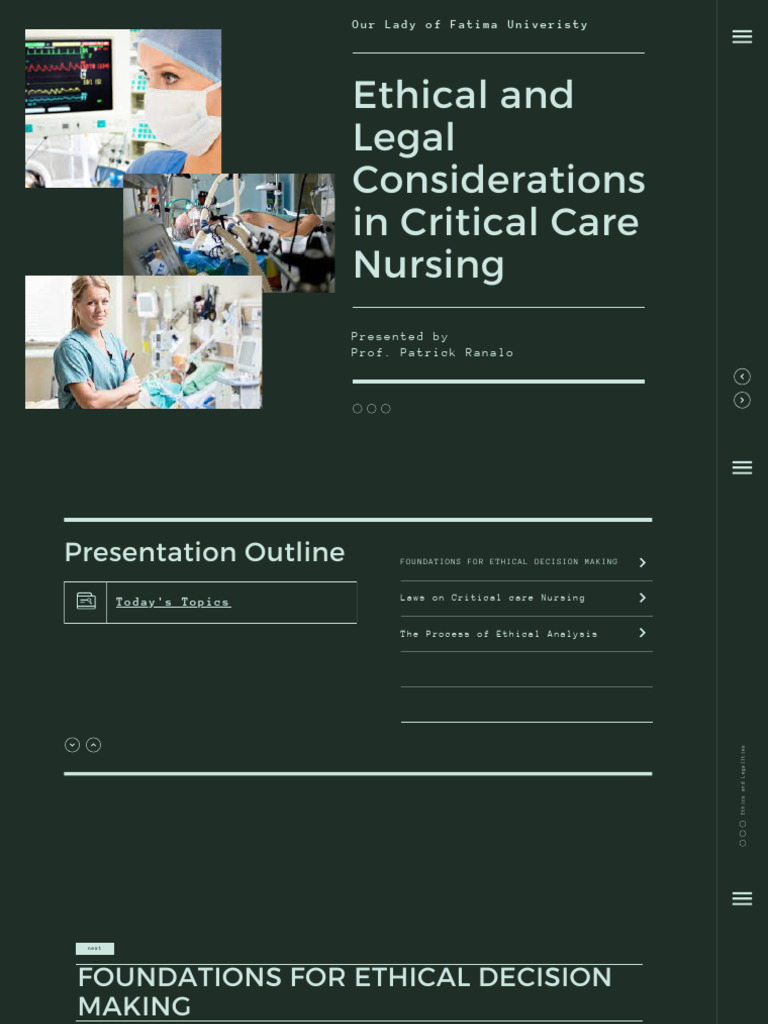 Copy of ETHICAL ISSUES IN CRITICAL CARE | PDF | Informed Consent | Nursing
