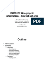 ISO19107 Geographic information ± Spatial schema
