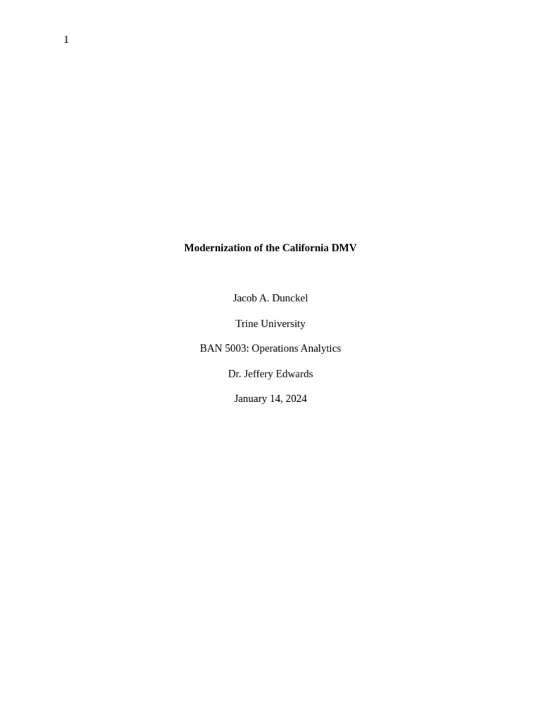 California DMV Modernization Insights | PDF | Department Of Motor ...