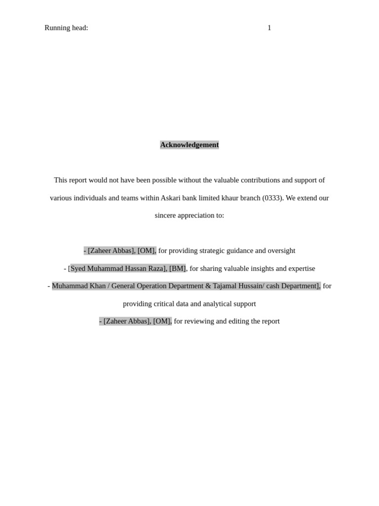 Internship Report Pdf Marketing Apa Style