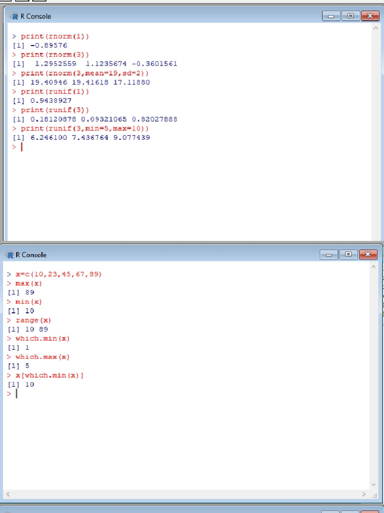 R Program Output | PDF