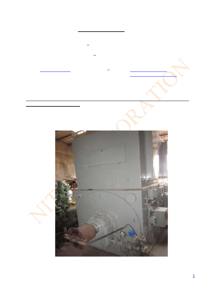 5000 kVA TDPS Alternator for Sale | PDF | Physical Quantities ...