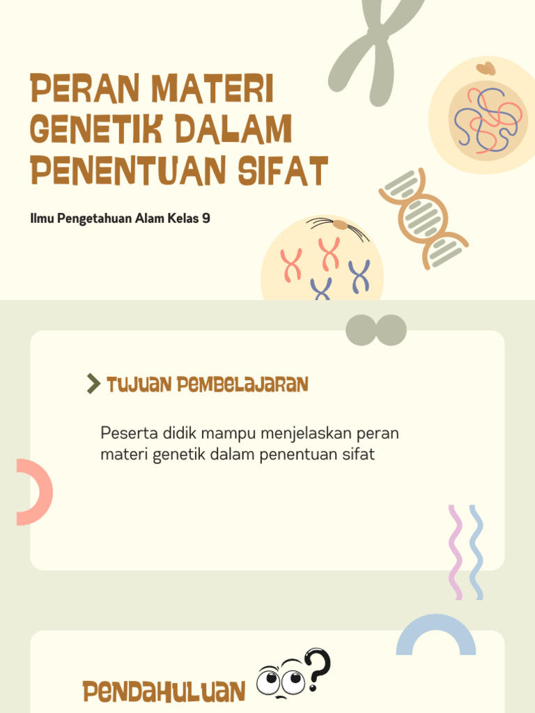 Kromosom, DNA, RNA Dan Gen Kelas IX | PDF
