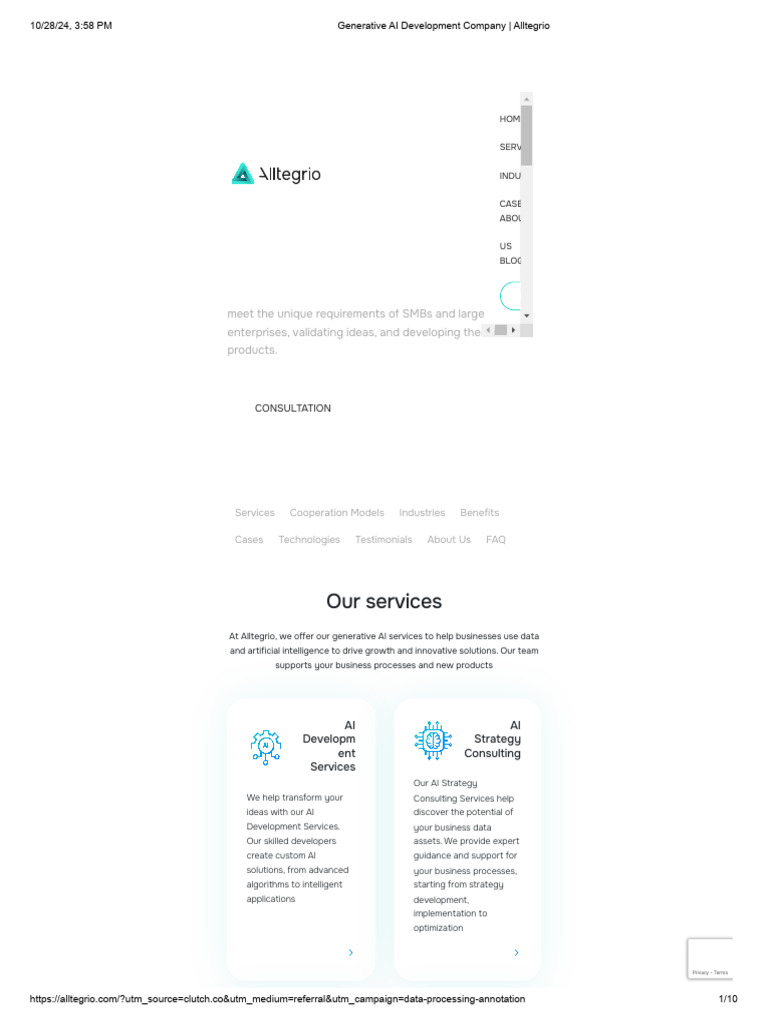 Generative AI Development Company: Our Services | PDF | Artificial ...