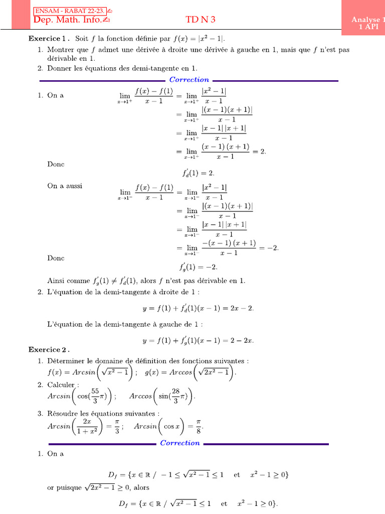 TD3 Cor | PDF