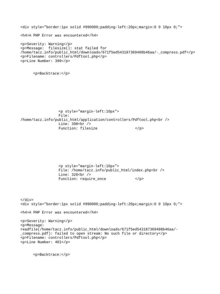 PDF File Access Error Report | PDF