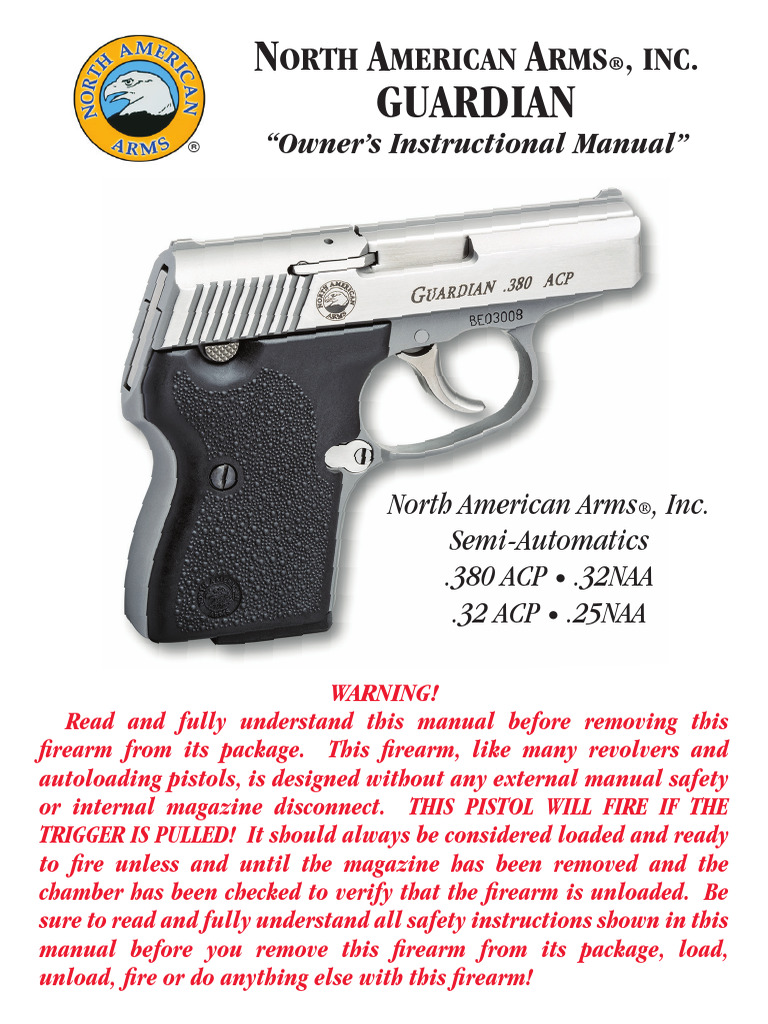 Guardian Manual 8 19 Cmyk | PDF | Trigger (Firearms) | Magazine (Firearms)