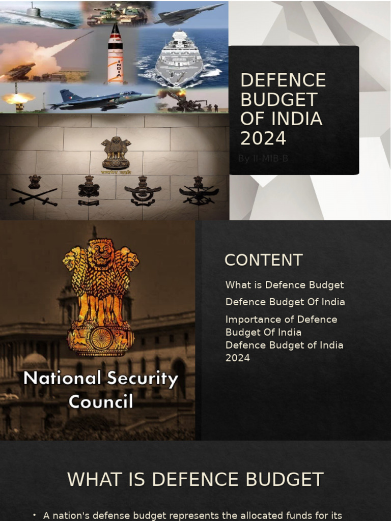 Military Budget Of India