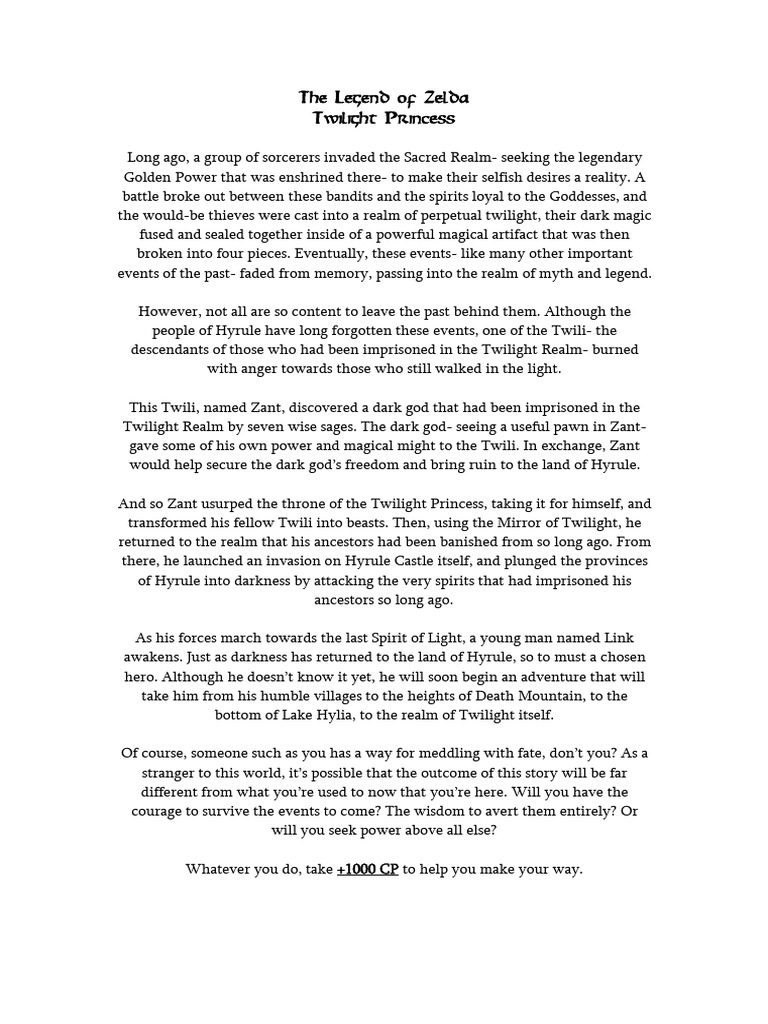 The Legend of Zelda Twilight Princess | PDF