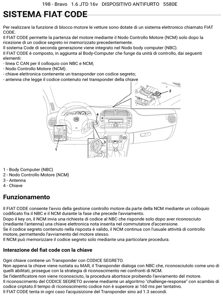Fiat Code Bravo | PDF