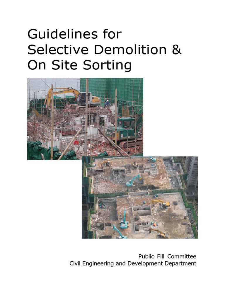 Selective Demolition & On-Site Sorting Guide | PDF | Recycling | Demolition