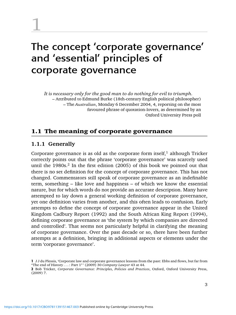 Principles of Corporate Governance Explained | PDF | Corporate ...