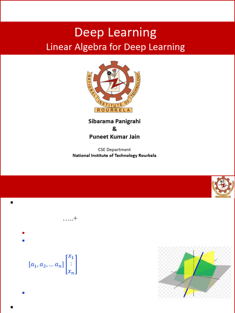 Linear Algebra Fundamentals for Deep Learning | PDF | Linear Algebra ...